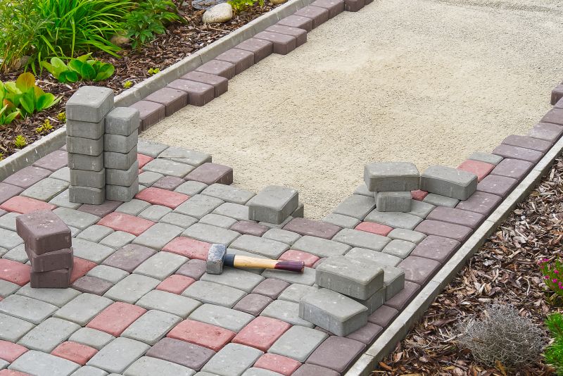 Sidewalk Pavers Installation